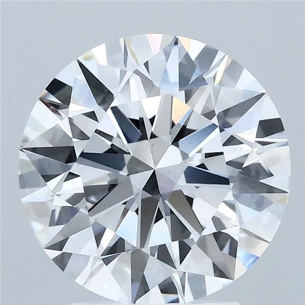 3.08ct Round E VS1 Lab Created Diamond