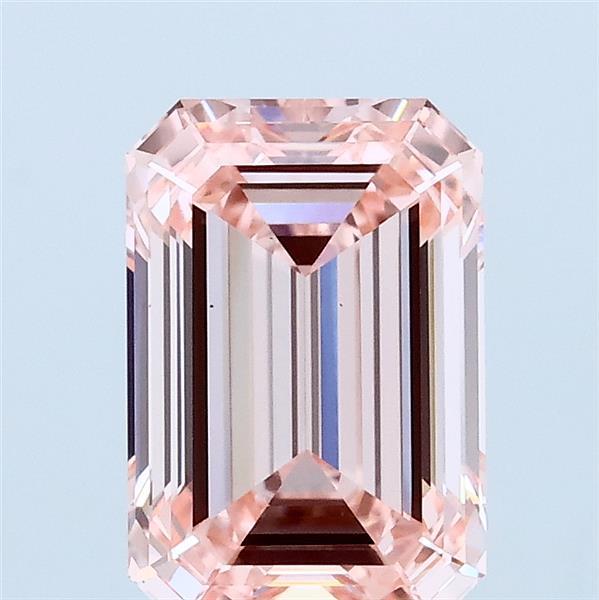 2.03ct Emerald FANCY INTENSE PINK VS1 Lab Created Diamond