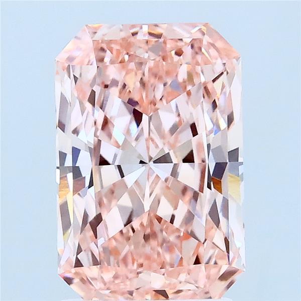 2ct Radiant FANCY INTENSE PINK VVS2 Lab Created Diamond