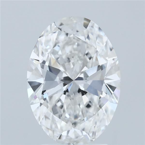 3ct Oval E VVS2 Lab Created Diamond