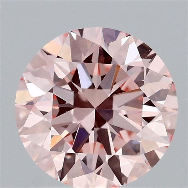 1.51ct Round FANCY PINK VS1 Lab Created Diamond