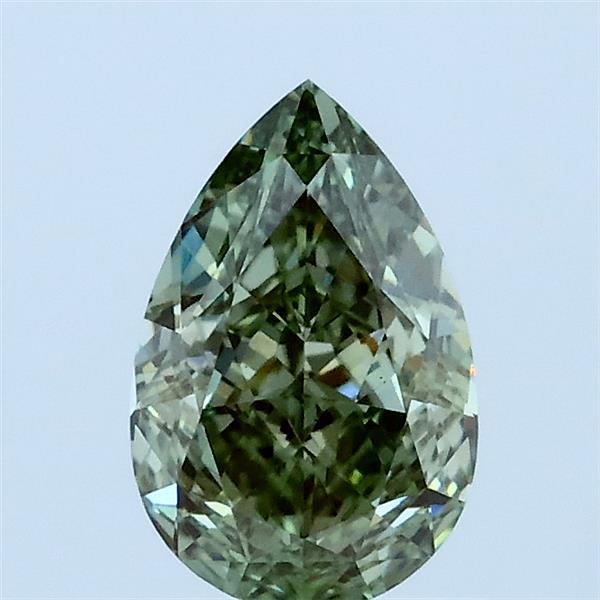 1ct Pear FANCY VIVID GREEN VS1 Lab Created Diamond
