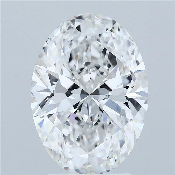 3.02ct Oval E VVS2 Lab Created Diamond