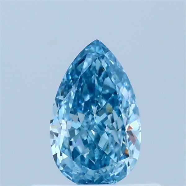 0.52ct Pear FANCY VIVID BLUE VVS2 Lab Created Diamond