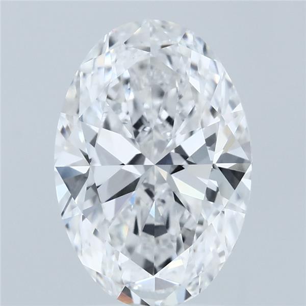 3ct Oval D VVS1 Lab Created Diamond