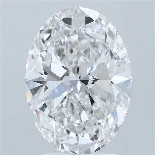 3.02ct Oval E VVS2 Lab Created Diamond