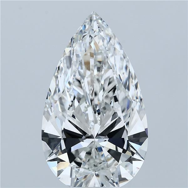 10.01ct Pear F VVS2 Lab Created Diamond
