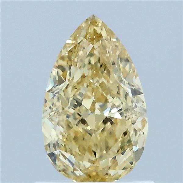 1.09ct Pear FANCY INTENSE YELLOW VS1 Lab Created Diamond