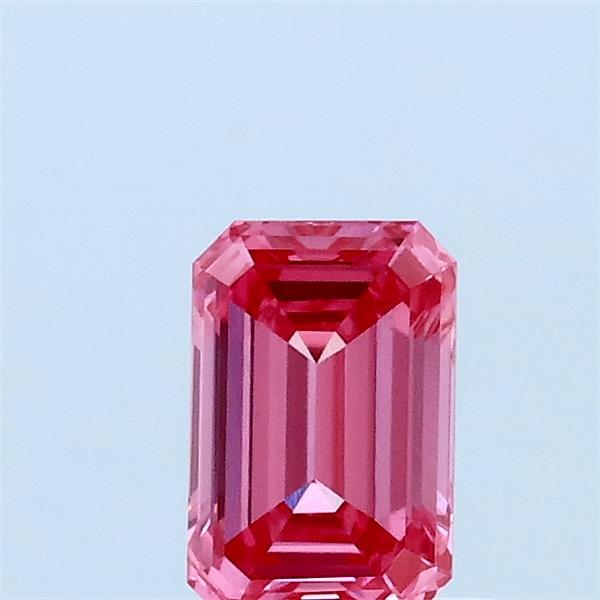 0.5ct Emerald FANCY VIVID PINK VS1 Lab Created Diamond