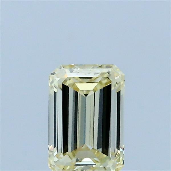 0.53ct Emerald FANCY LIGHT YELLOW VVS2 Lab Created Diamond