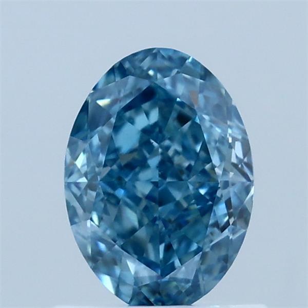 1.01ct Oval FANCY VIVID BLUE VS1 Lab Created Diamond