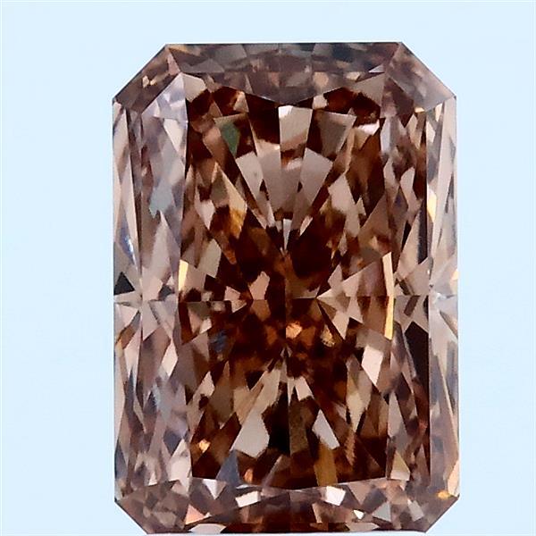 2.1ct Radiant FANCY BROWN VVS2 Lab Created Diamond