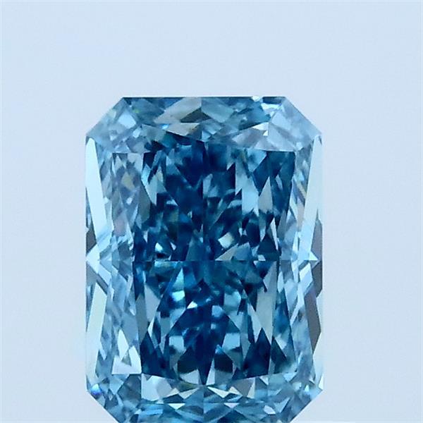1.05ct Radiant FANCY VIVID BLUE VVS2 Lab Created Diamond