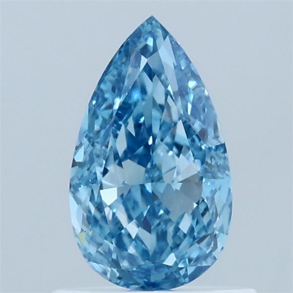 0.8ct Pear FANCY VIVID BLUE VVS2 Lab Created Diamond