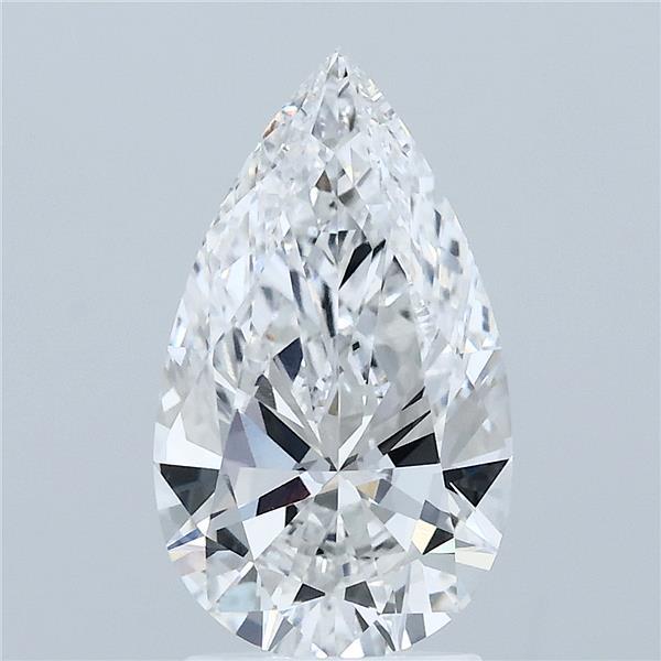 2.2ct Pear F VVS2 Lab Created Diamond
