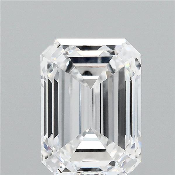 2.79ct Emerald D VVS1 Lab Created Diamond