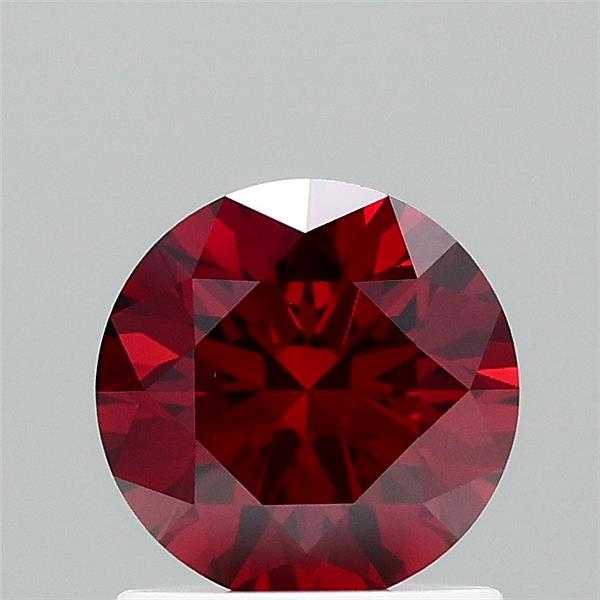 1.09ct Round FANCY INTENSE BROWNISH ORANGE VS1 Lab Created Diamond