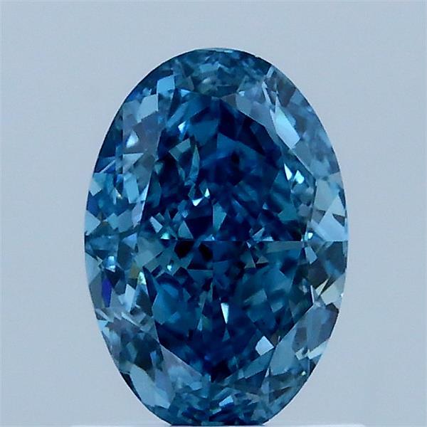 1.12ct Oval FANCY VIVID BLUE VS1 Lab Created Diamond