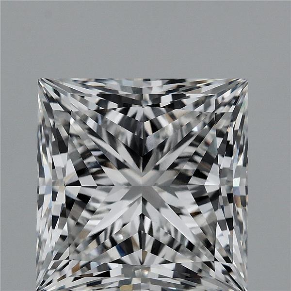 4.67ct Princess F VVS2 Lab Created Diamond