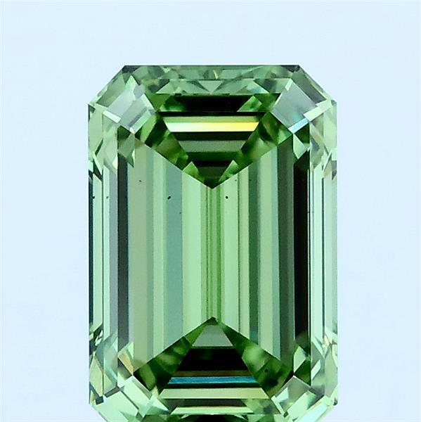 2.02ct Emerald FANCY VIVID GREEN VS2 Lab Created Diamond