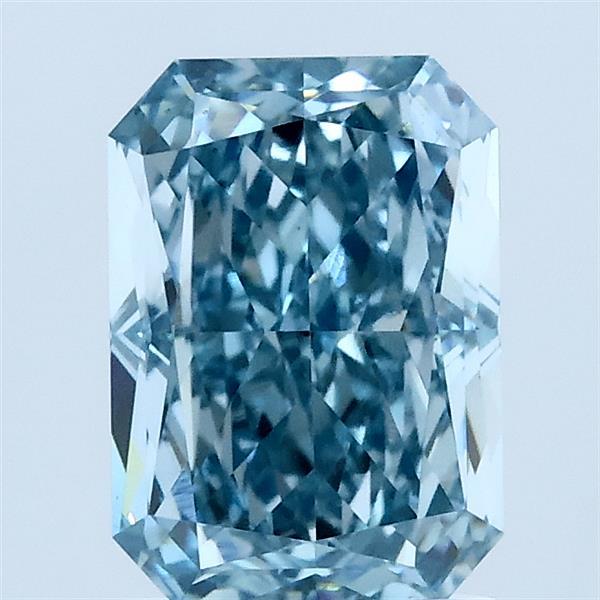 2.02ct Radiant FANCY VIVID BLUE VS1 Lab Created Diamond