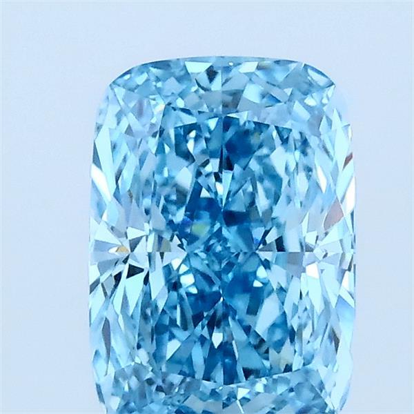 1.32ct Cushion FANCY VIVID BLUE VVS2 Lab Created Diamond