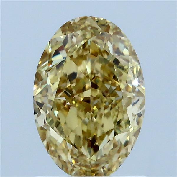 1.55ct Oval FANCY YELLOW VS1 Lab Created Diamond