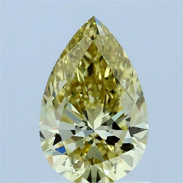 1ct Pear FANCY INTENSE YELLOW VS2 Lab Created Diamond