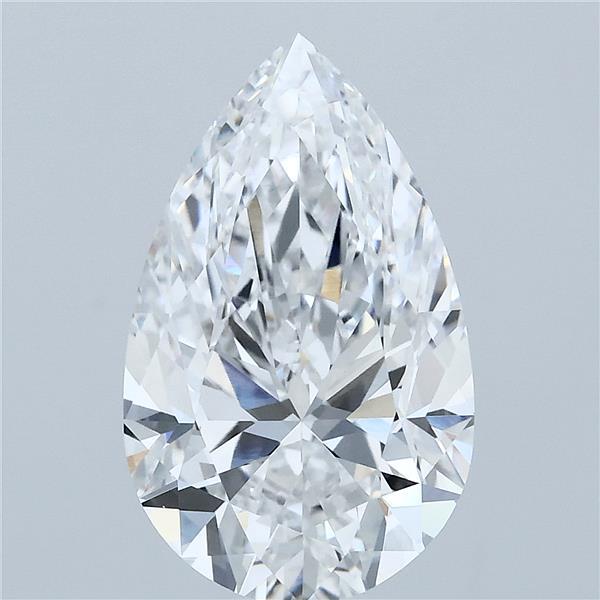 4ct Pear E VS1 Lab Created Diamond
