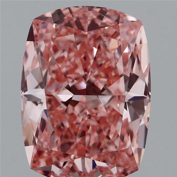 2.29ct Cushion FANCY VIVID PINK VS1 Lab Created Diamond