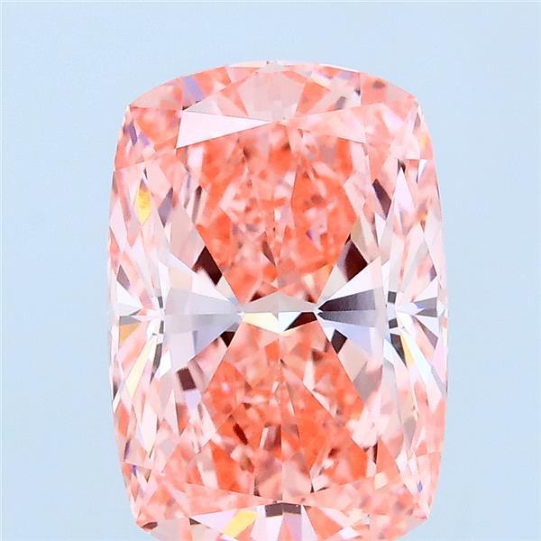 3.07ct Cushion FANCY VIVID PINK VVS1 Lab Created Diamond