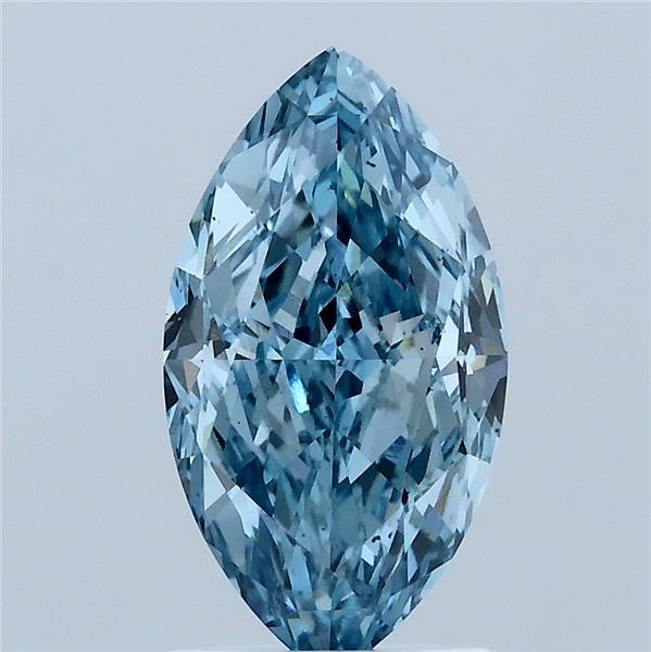 2.05ct Marquise FANCY VIVID BLUE VS2 Lab Created Diamond