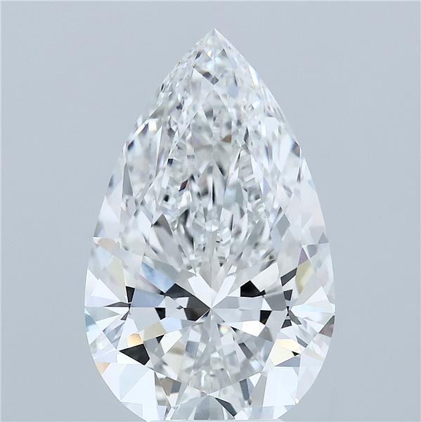 5.35ct Pear E VVS2 Lab Created Diamond