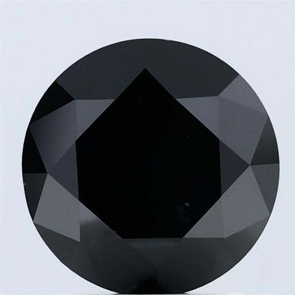 2.06ct Round FANCY BLACK  Lab Created Diamond