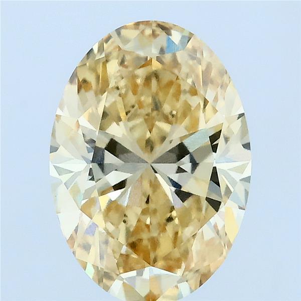 2.13ct Oval FANCY INTENSE YELLOW VS1 Lab Created Diamond