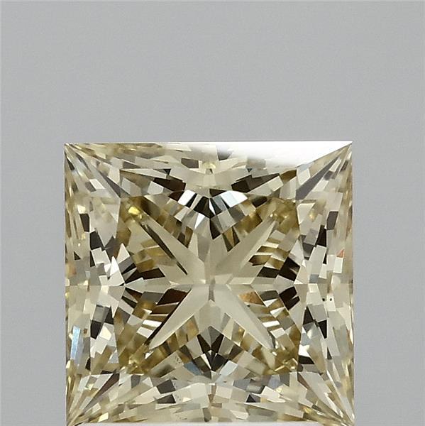 2.01ct Princess FANCY INTENSE YELLOW VS1 Lab Created Diamond