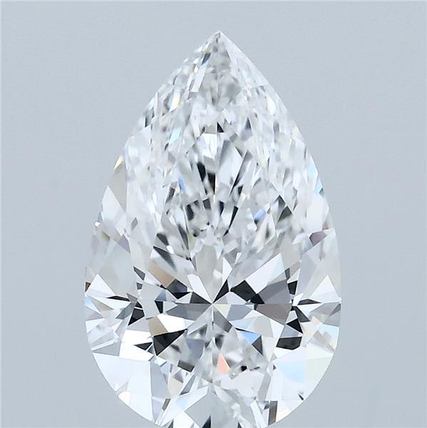 2.43ct Pear E VVS2 Lab Created Diamond