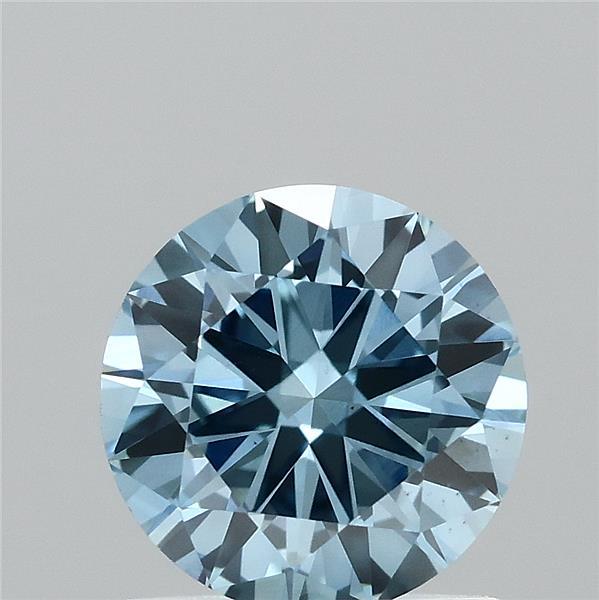 0.94ct Round FANCY VIVID BLUE VS2 Lab Created Diamond