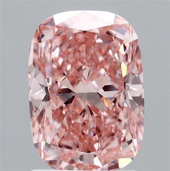 2.02ct Cushion FANCY VIVID PINK VVS2 Lab Created Diamond