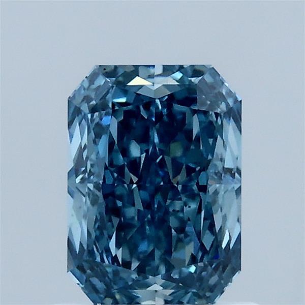 1.07ct Radiant FANCY VIVID BLUE VS2 Lab Created Diamond