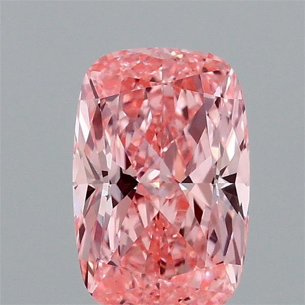 0.93ct Cushion FANCY VIVID PINK VS1 Lab Created Diamond
