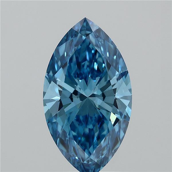 1.94ct Marquise FANCY VIVID BLUE VS1 Lab Created Diamond