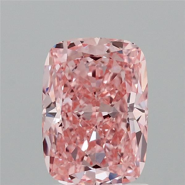 2ct Cushion FANCY VIVID PINK VS1 Lab Created Diamond