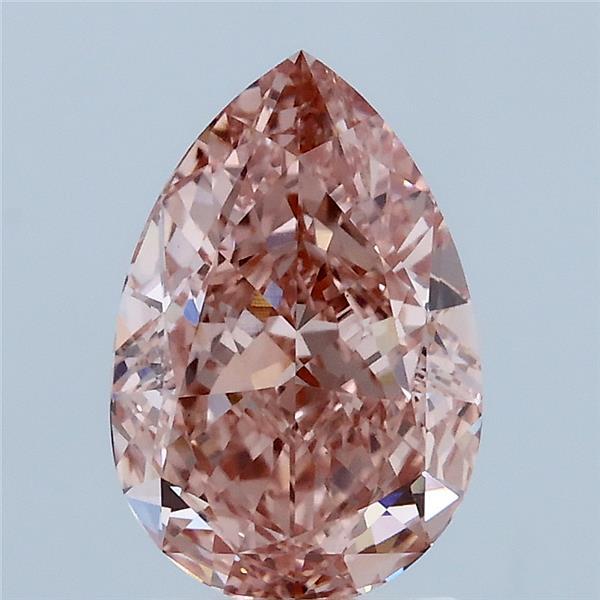 2.13ct Pear FANCY VIVID PINK VS1 Lab Created Diamond