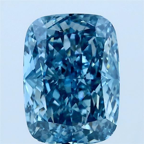 2.01ct Cushion FANCY VIVID BLUE VS1 Lab Created Diamond