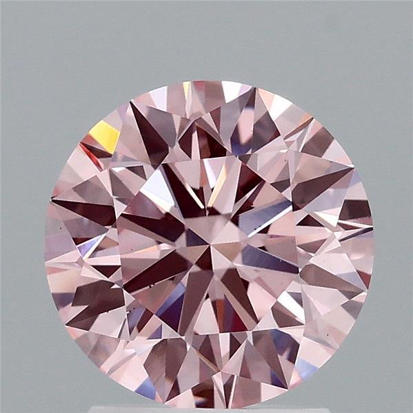 2.02ct Round FANCY VIVID PINK VS2 Lab Created Diamond