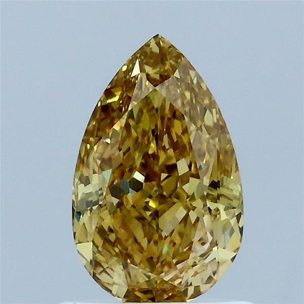 1.01ct Pear FANCY INTENSE YELLOW VS1 Lab Created Diamond