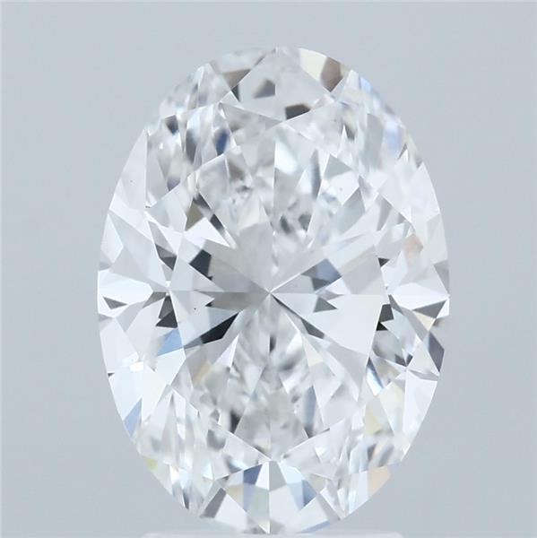 3.01ct Oval E VVS2 Lab Created Diamond