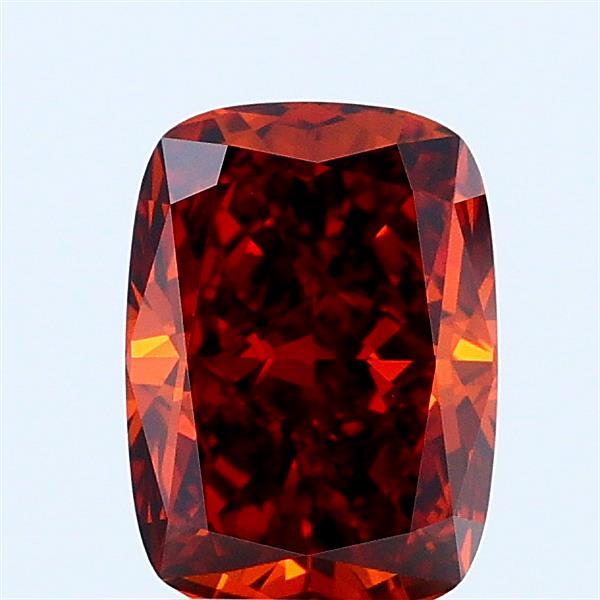 1.06ct Cushion FANCY DEEP ORANGE VVS2 Lab Created Diamond