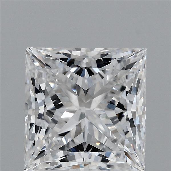 3.14ct Princess D VVS2 Lab Created Diamond
